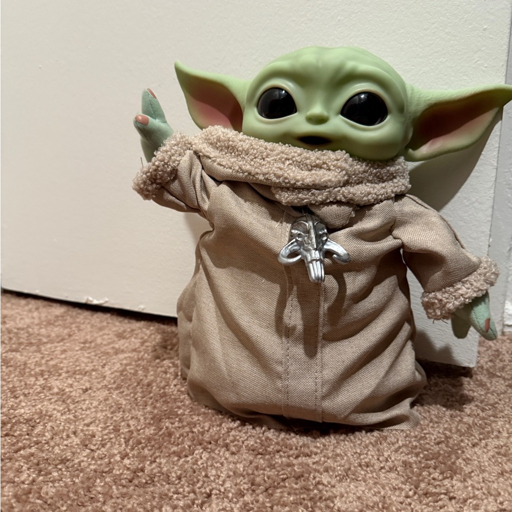 Star Wars Green Baby Yoda Plush with Tan Outfit